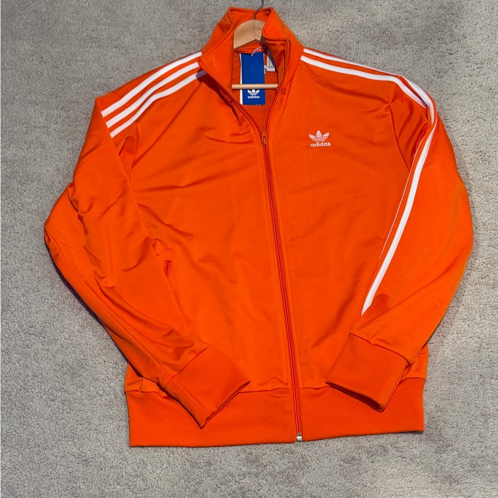 Adidas Men's Vibrant Orange Track Jacket